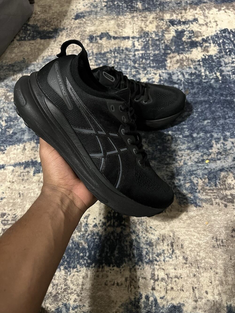 Size 9M-Asics Gel Kayano 31 Triple Black 1012B671-001 Running Woman’s 10.5 WIDE